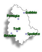 ウンブリア地図