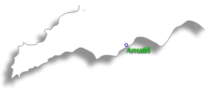 アマルフィー海岸地図